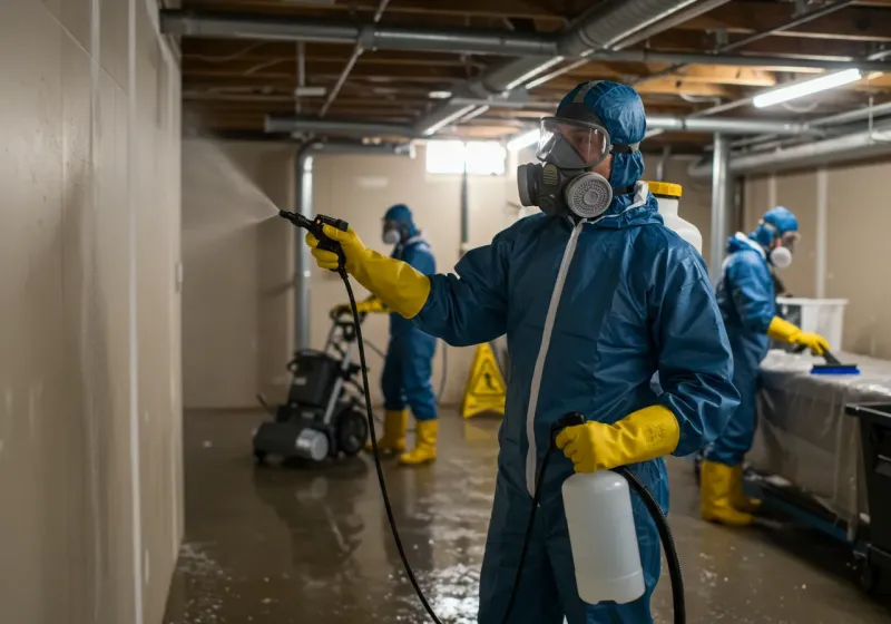 Basement Sanitization and Antimicrobial Treatment process in Dallas, GA