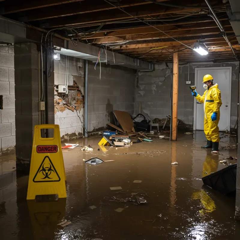 Flooded Basement Electrical Hazard in Dallas, GA Property